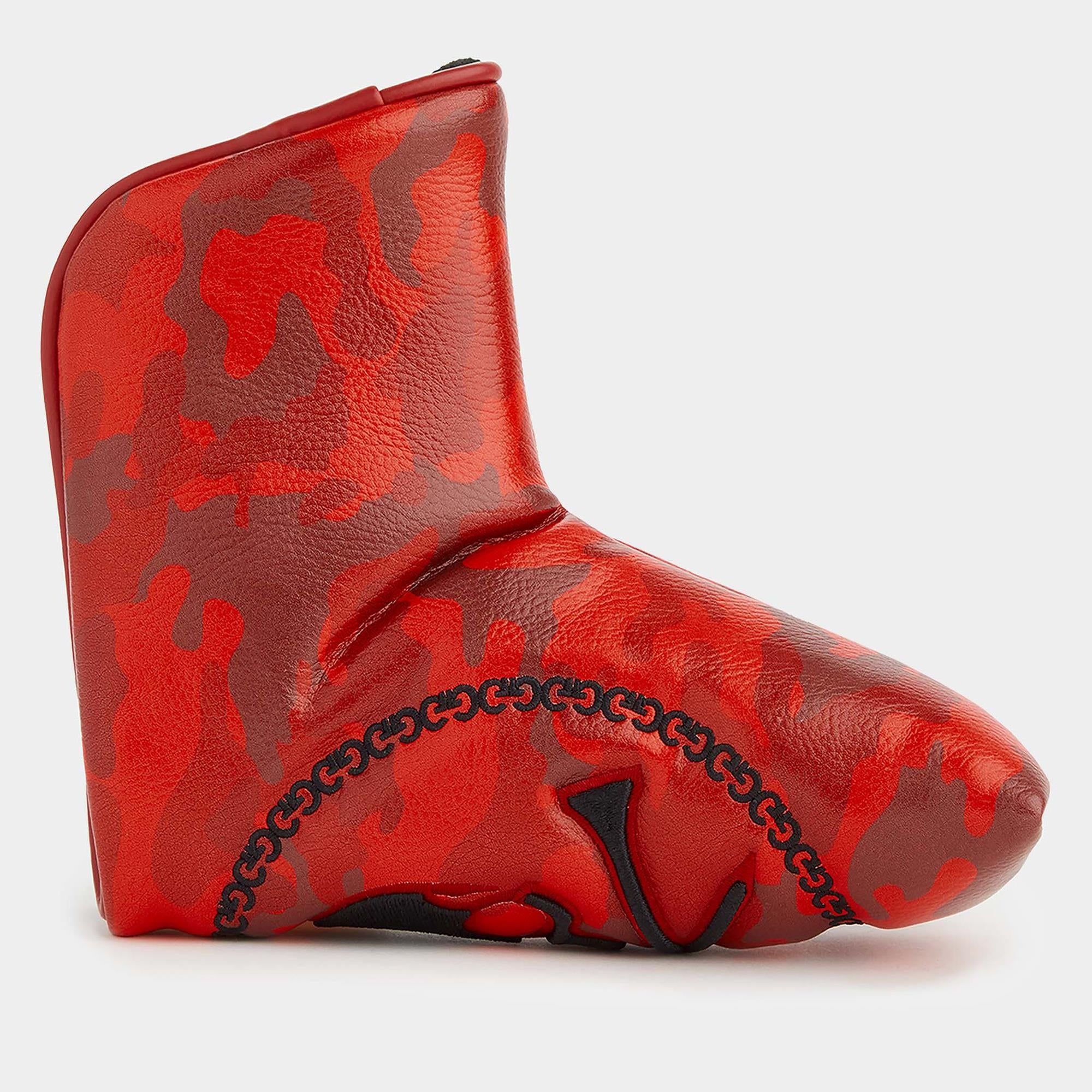 G/FORE Skull & T's Camo Velour Line Blade Putter Cover Poppy